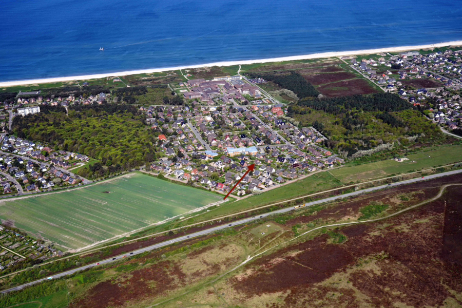 Luftbild- Hoogenkamp - Attraktives Baugrundstück mit geplantem Doppelhaus in schöner Wohnlage