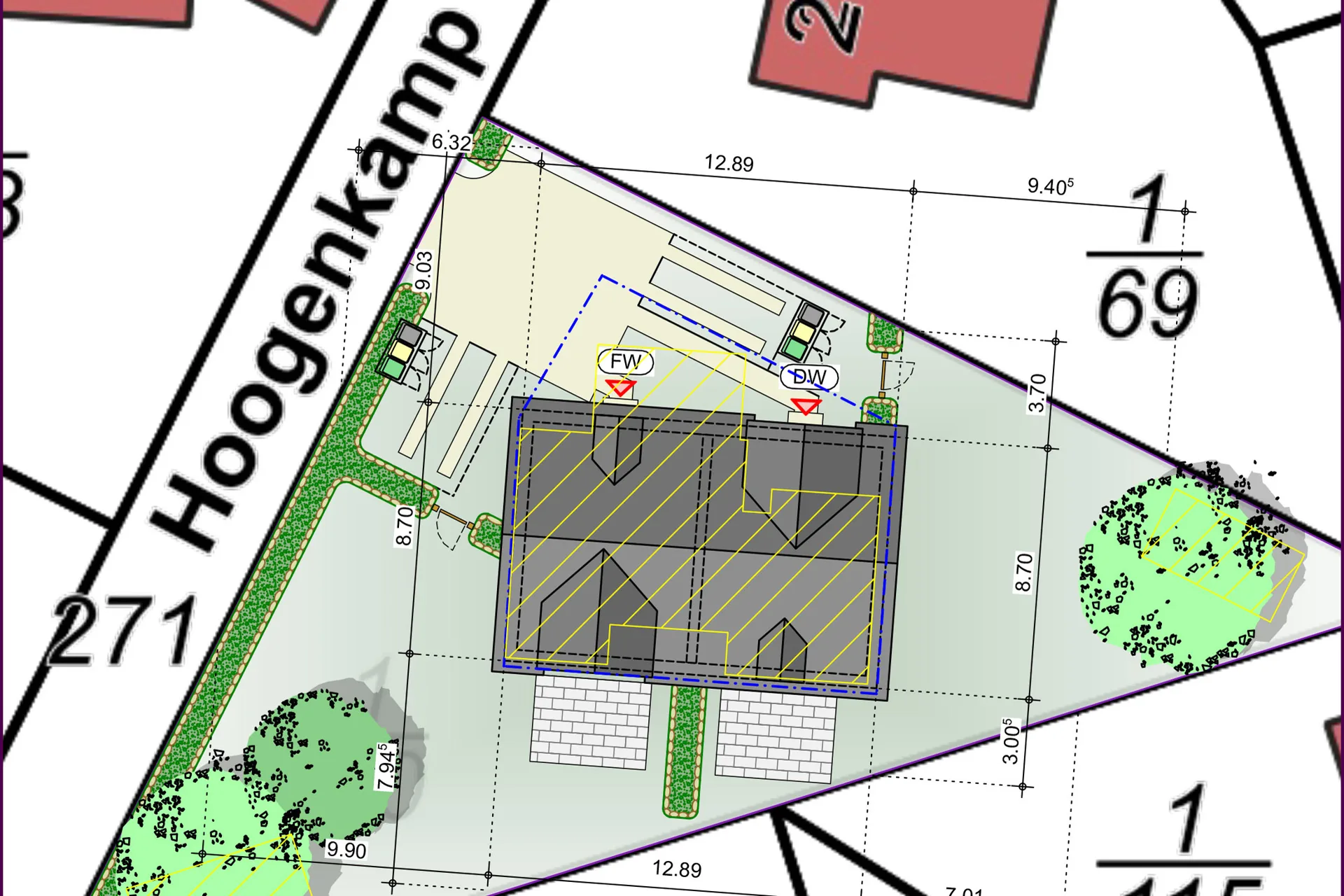 Bild - Attraktives Baugrundstück mit geplantem Doppelhaus in schöner Wohnlage