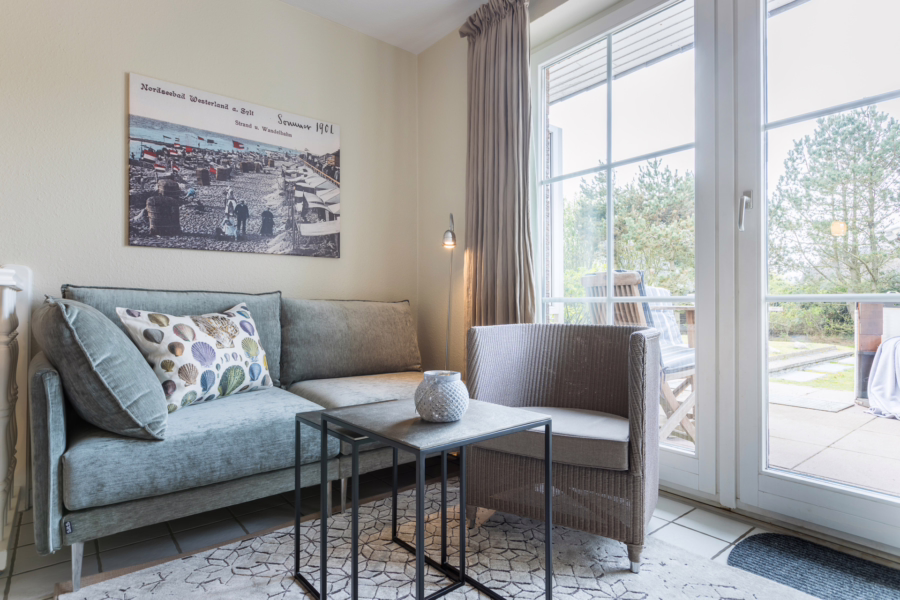 Bild - Gemütliche Erdgeschosswohnung mit Südgarten -Schwimmbad und Sauna im Haus-