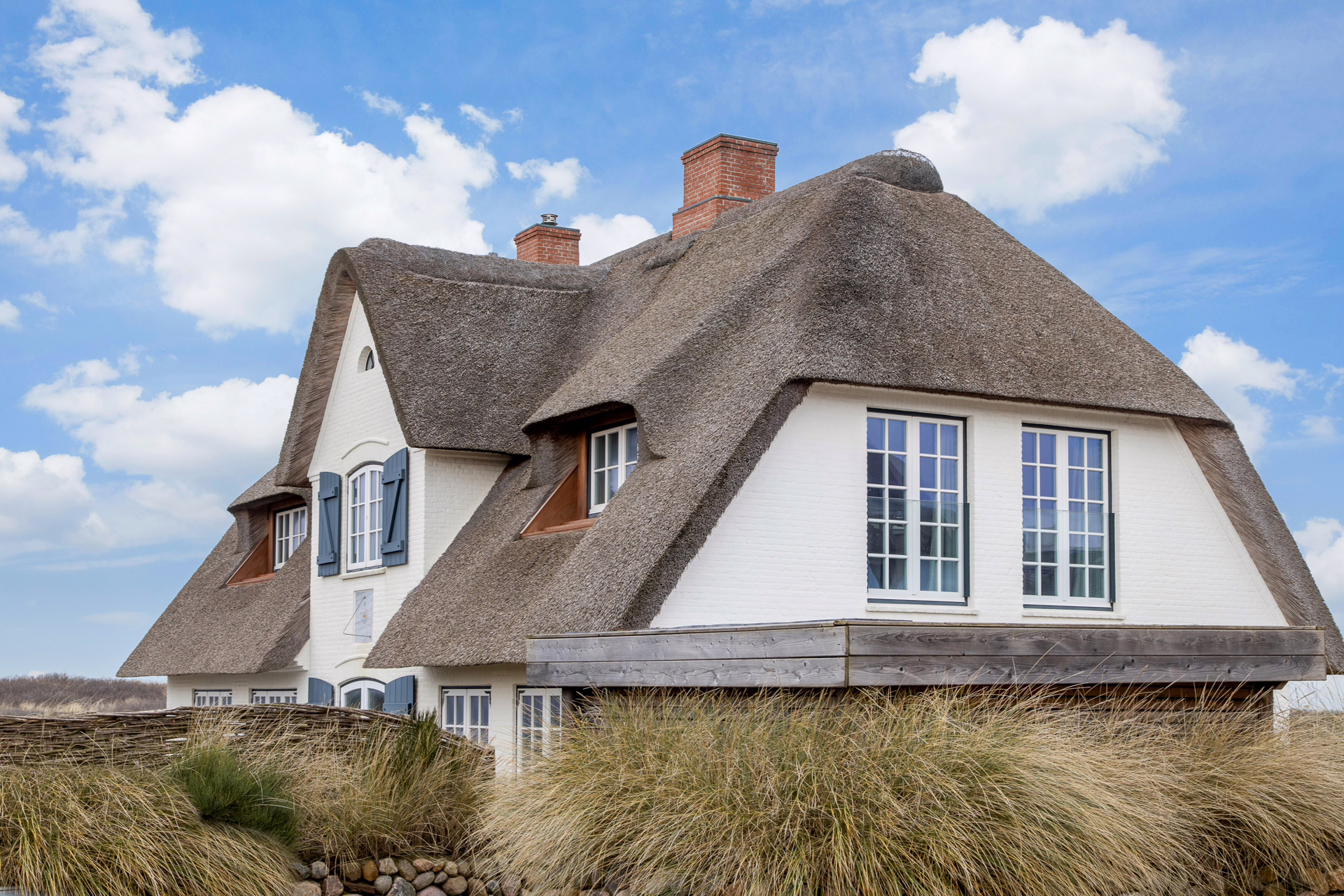 Bild - Einmaliger Traum unter Reet mit Nordseeblick