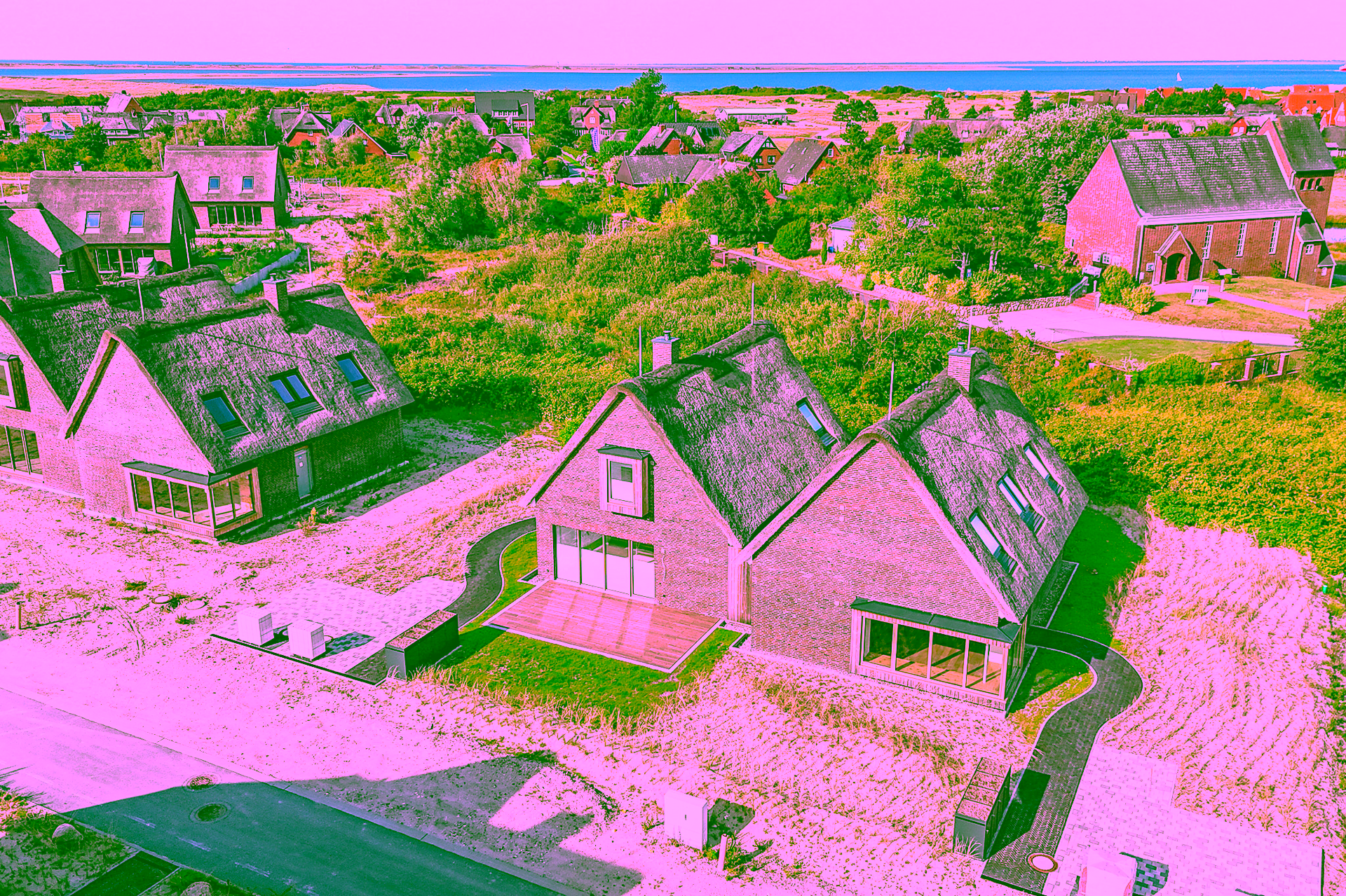 Halber Deich – F26 Modernes Küstenidyll unter Reet im Dünenpark List auf Sylt - Bild (17794)