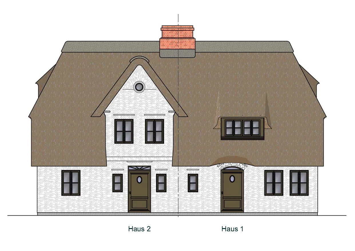 Bild - -Top-Lage- Neubau-Doppelhaus unter Reet an den Dünen in Wenningstedt (Haus 2)