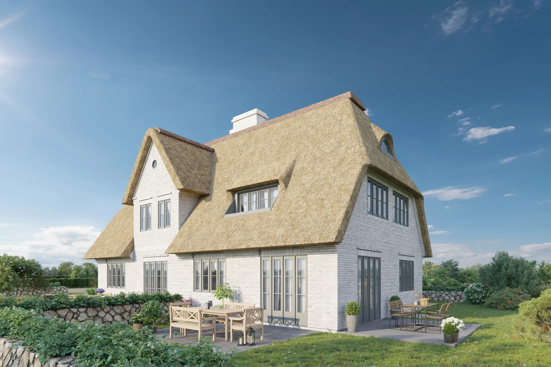 Bild - -Top-Lage- Neubau-Doppelhaus unter Reet an den Dünen in Wenningstedt (Haus 2)