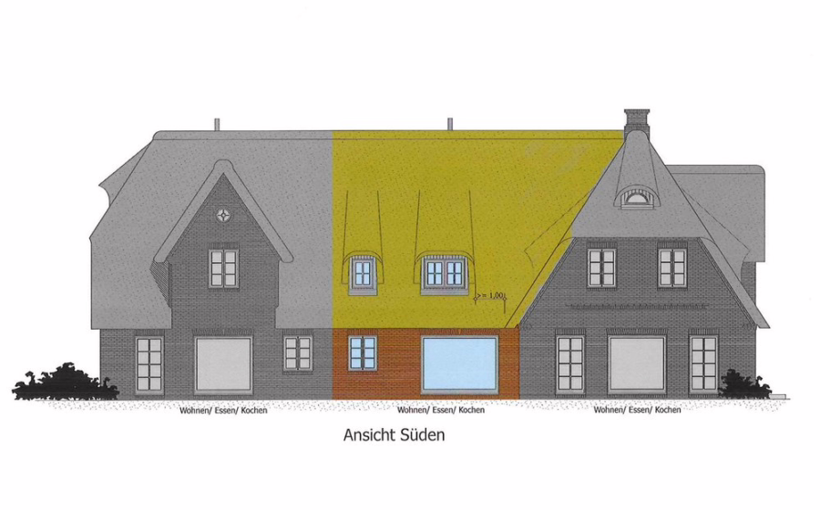 Süden - -Noch 1 Einheit frei- Neubau-Hausteil unter Reet in strandnaher Lage von Wenningstedt