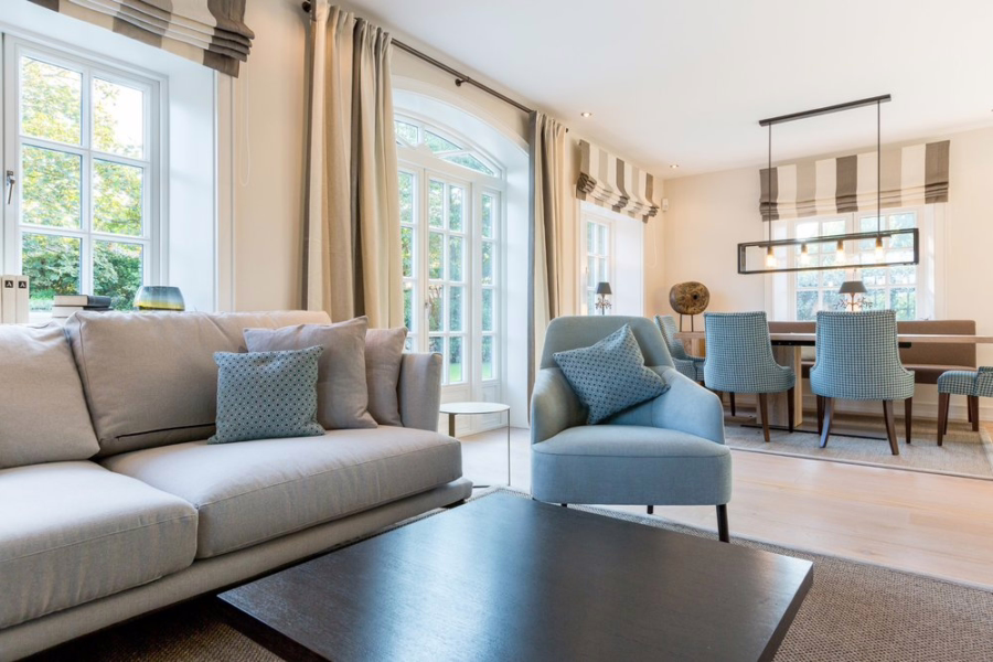 Bild - Reetgedeckte, hochwertige Neubauhaushälften in Dorflage von Kampen