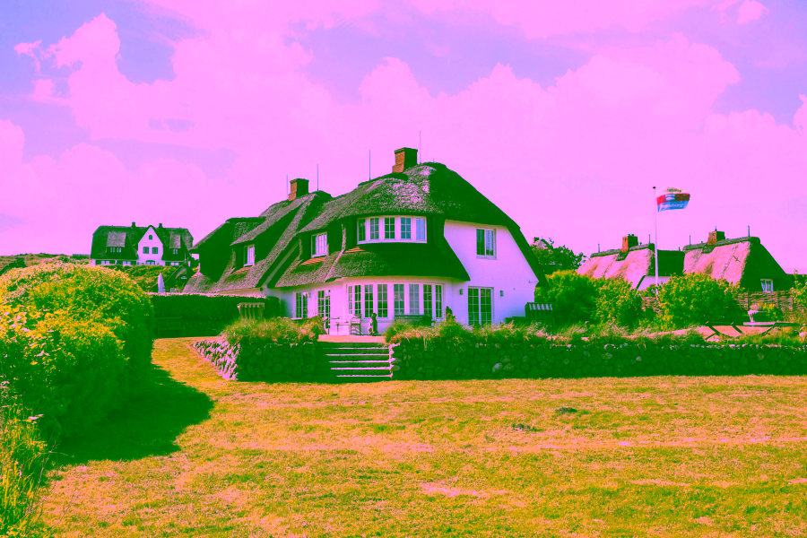 Bild - Reetgedeckte Eleganz (DHH) am Wattenmeer, mehr Watt geht nicht