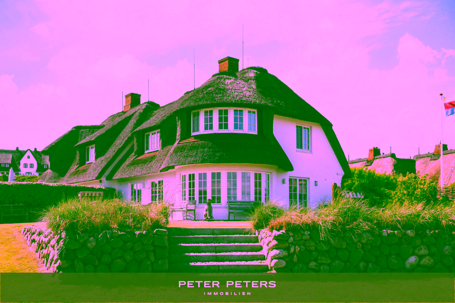 Titelbild - Reetgedeckte Eleganz (DHH) am Wattenmeer, mehr Watt geht nicht