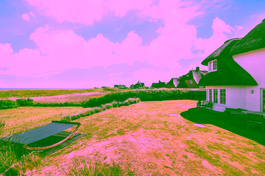 Bild - Reetgedeckte Eleganz (DHH) am Wattenmeer, mehr Watt geht nicht