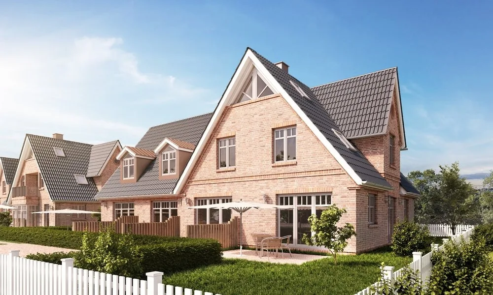 Bild - Neubau eines modernen Reihenhauses mit 4 Hausteilen in zentraler Lage von Westerland