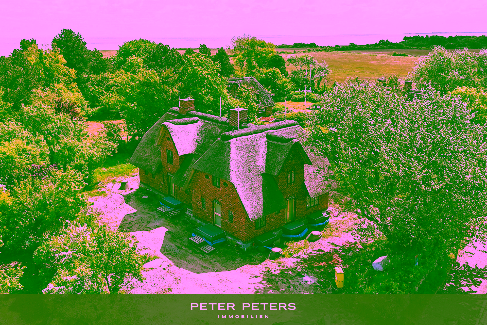 Exklusiver Neubau zweier reetgedeckter Haushälften zur Ferienvermietung in Kampen - Titelbild (14805)