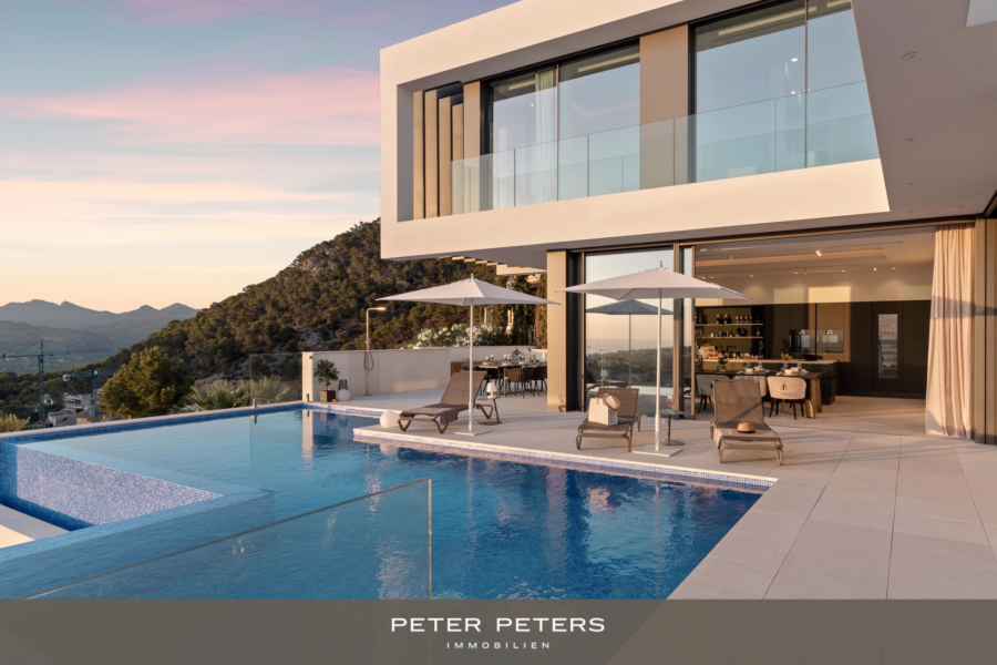 Titelbild - Exklusive Bauhausvilla mit spektakulärem Panoramablick in Andratx