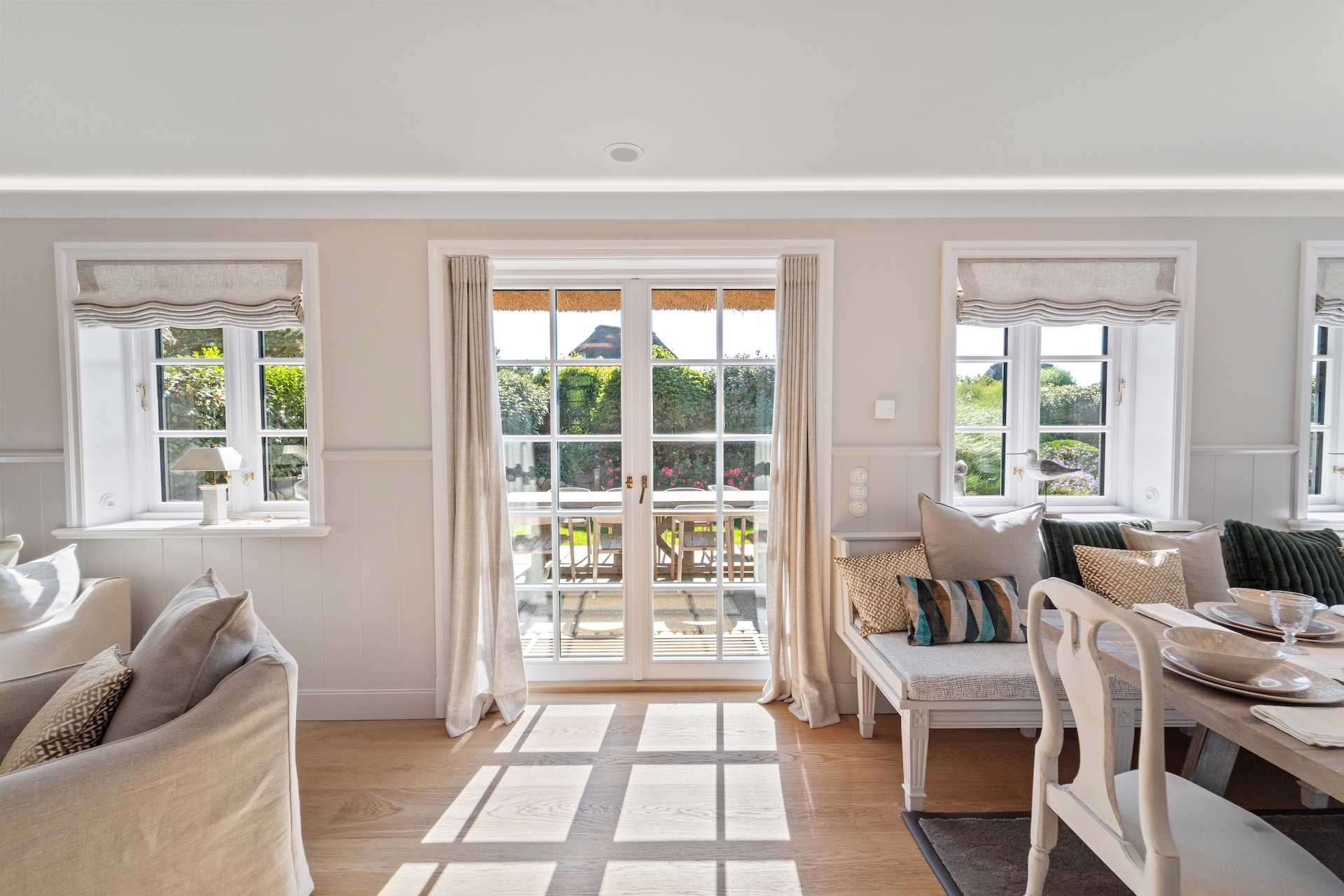 Neubau eines Doppelhauses unter Reet in attraktiver Lage von List mit Meerblick - Bild (68964)