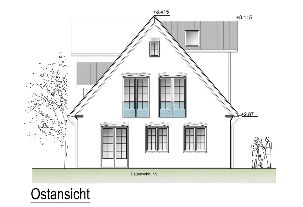 Osten - Schöner Neubau mit einer Dauerwohnung in Strand- und Stadtnaher Lage in Westerland.