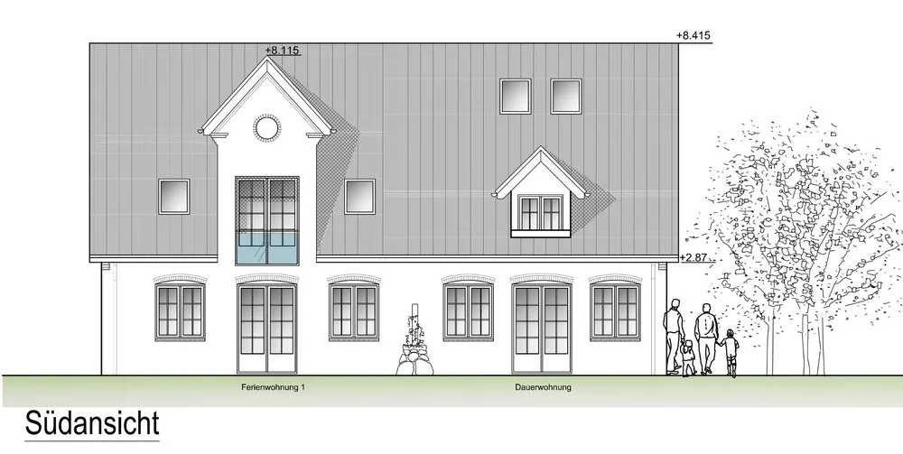 Süden - Schöner Neubau mit einer Dauerwohnung in Strand- und Stadtnaher Lage in Westerland.