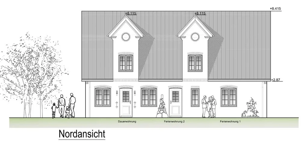 Norden - Schöner Neubau mit einer Dauerwohnung in Strand- und Stadtnaher Lage in Westerland.