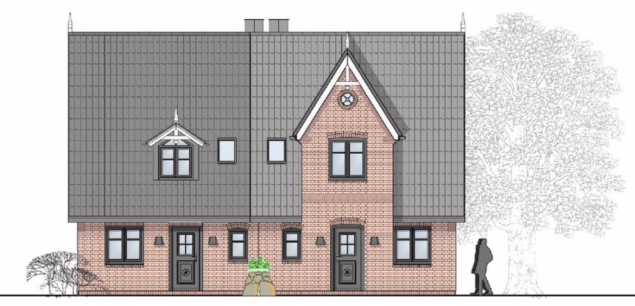 Norden - Neubauhaushälften in schöner Lage von Wenningstedt