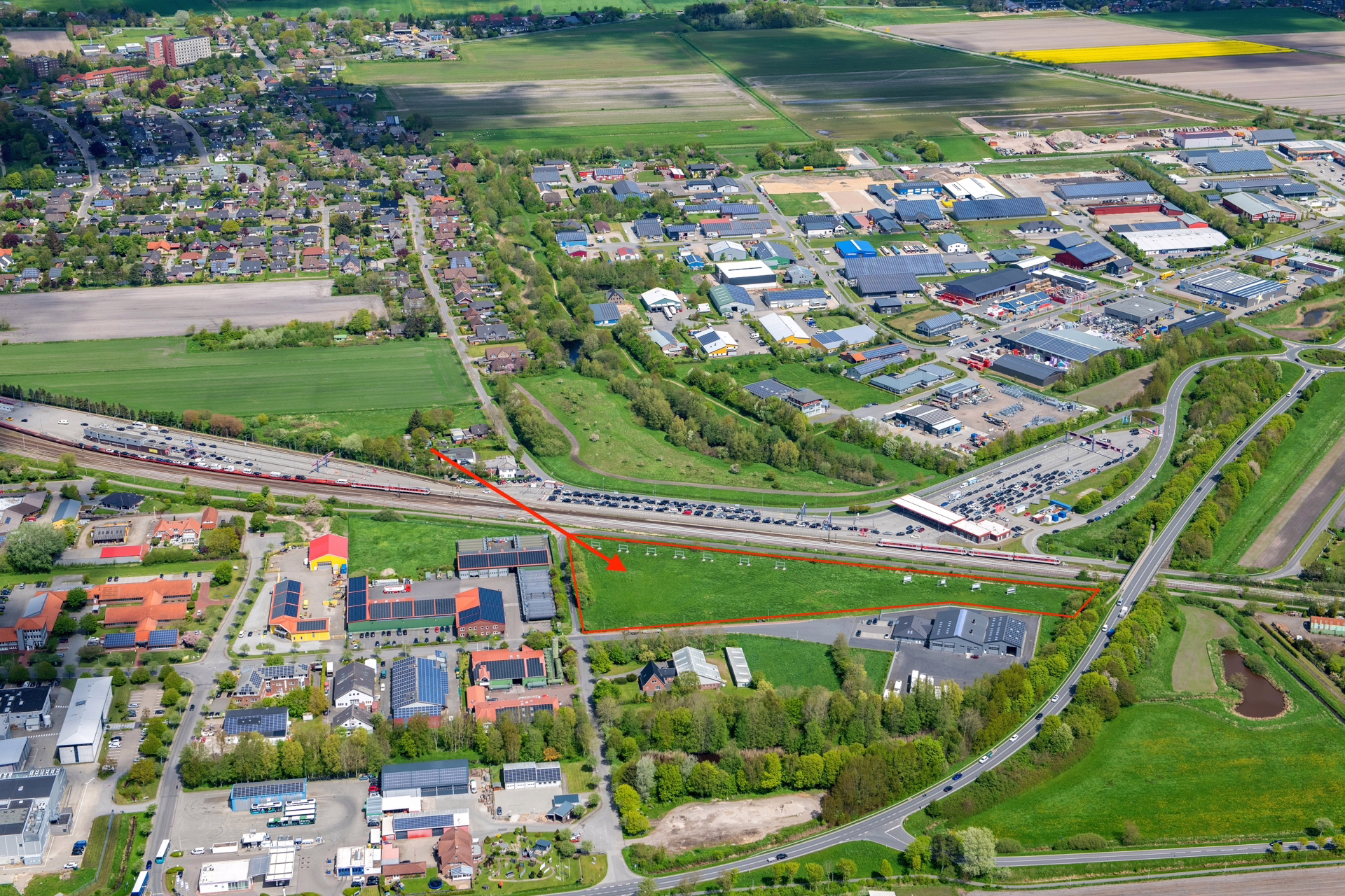 Attraktives Grundstück im Gewerbegebiet in Niebüll - Bild (58883)