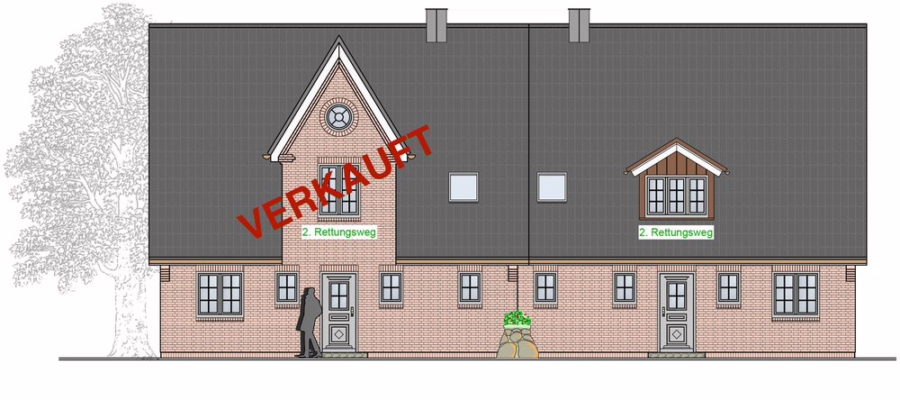 Osten - Friesische Haushälften in ruhiger Lage von Wenningstedt