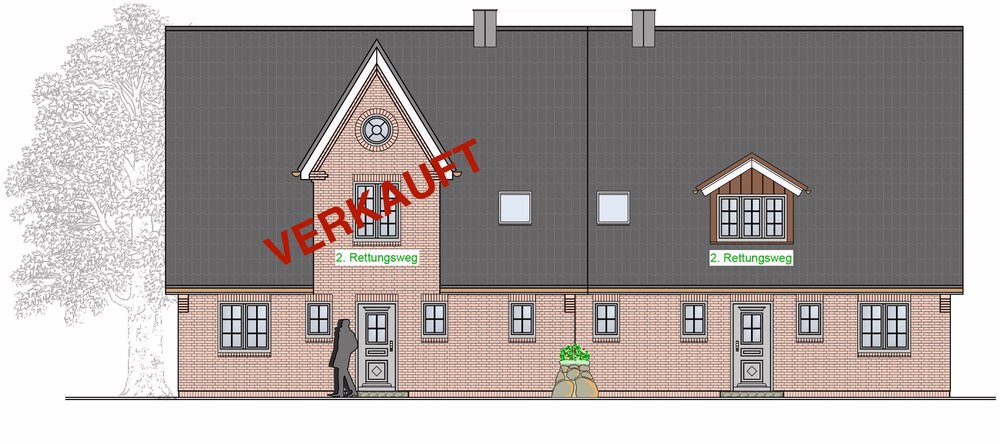 Osten - Friesische Haushälften in ruhiger Lage von Wenningstedt