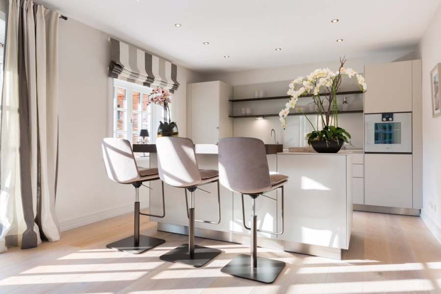 Bild - Reetgedeckte, hochwertige Neubauhaushälfte mit Erdgarage in Wattnähe von Kampen