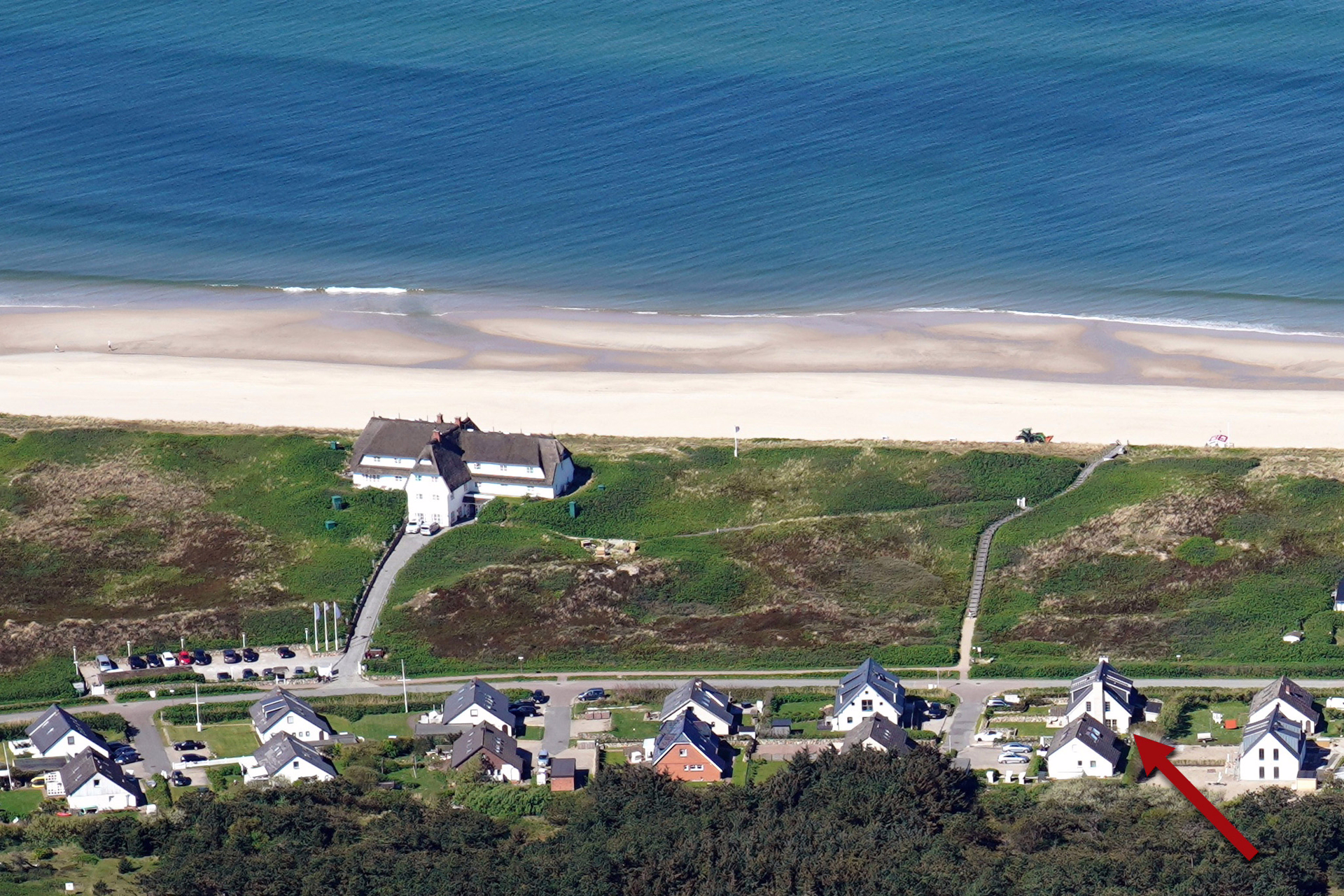 Bild - Moderne Haushälfte in 1. Reihe an den Rantumer Dünen (Dauerwohnraum)