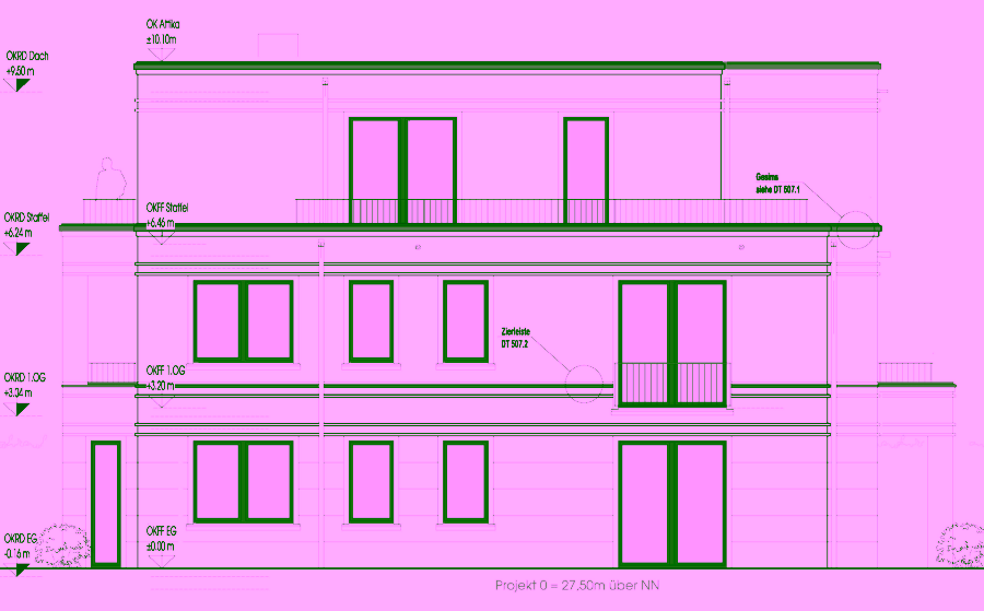 Bild - Nahe des botanischen Gartens – Grundstück mit Baugenehmigung in Groß-Flottbek