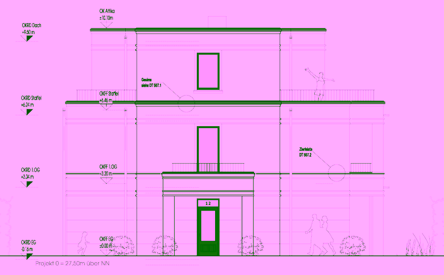 Bild - Nahe des botanischen Gartens – Grundstück mit Baugenehmigung in Groß-Flottbek