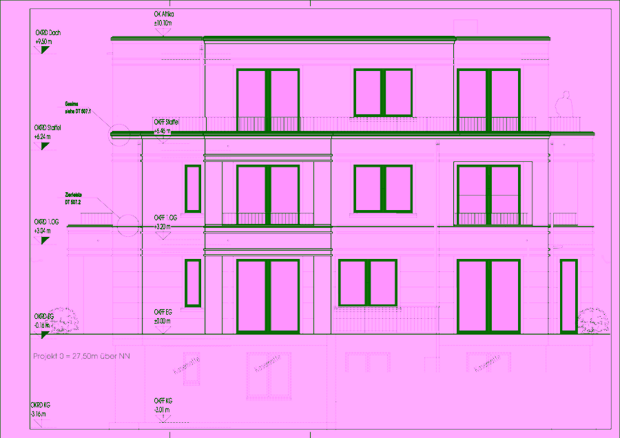 Bild - Nahe des botanischen Gartens – Grundstück mit Baugenehmigung in Groß-Flottbek