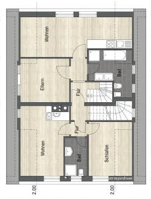 Grundriss Obergeschoss