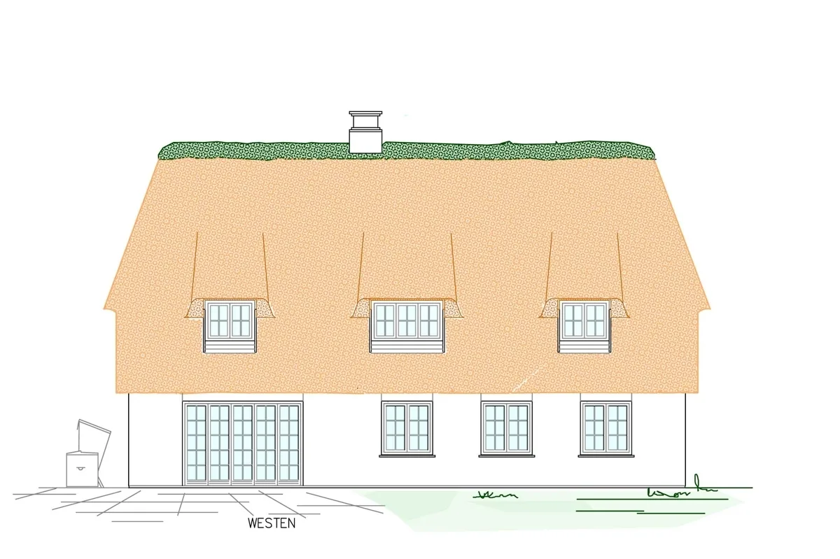 Westen - Grundstück für einen Neubau unter Reet in erster Wattreihe von Morsum