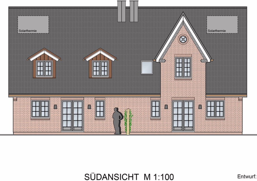 Süden - Neubau-Doppelhaus in strandnaher Lage von Wenningstedt -1 Einheit verkauft-