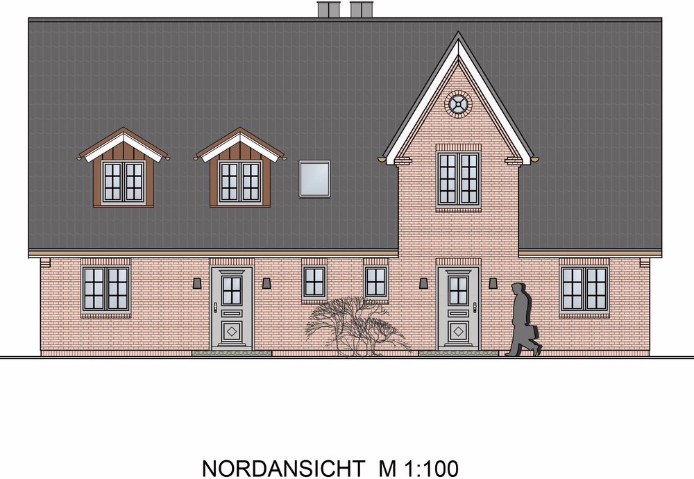 Norden - Neubau-Doppelhaus in strandnaher Lage von Wenningstedt -1 Einheit verkauft-