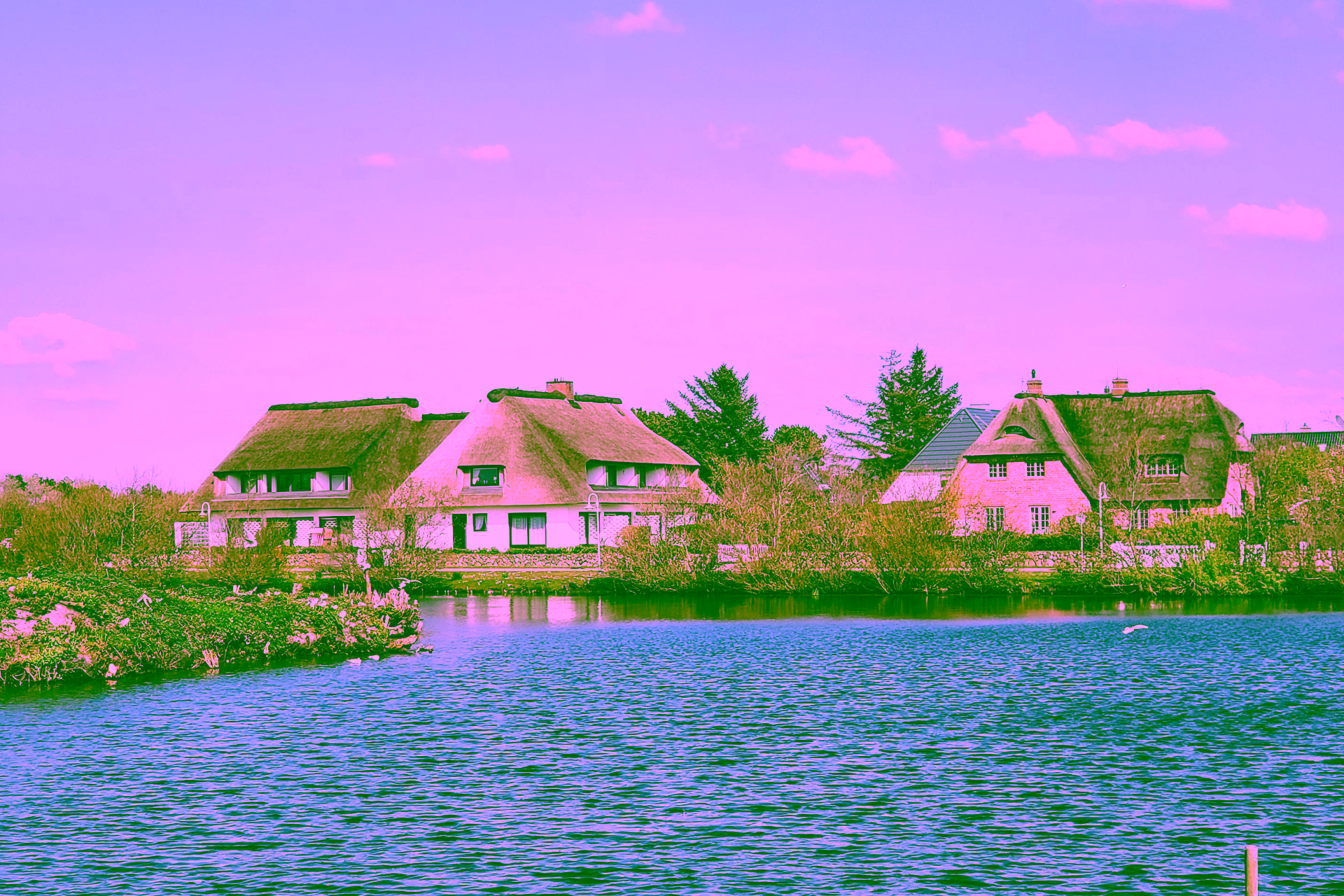 Schöne Erdgeschoss-Wohnung unter Reet mit Blick auf den Wenningstedter Dorfteich, 25996 Wenningstedt, Ferienwohnung