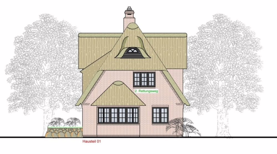 Osten - Neubau-Haushälften unter Reet in herrlicher Lage von Wenningstedt