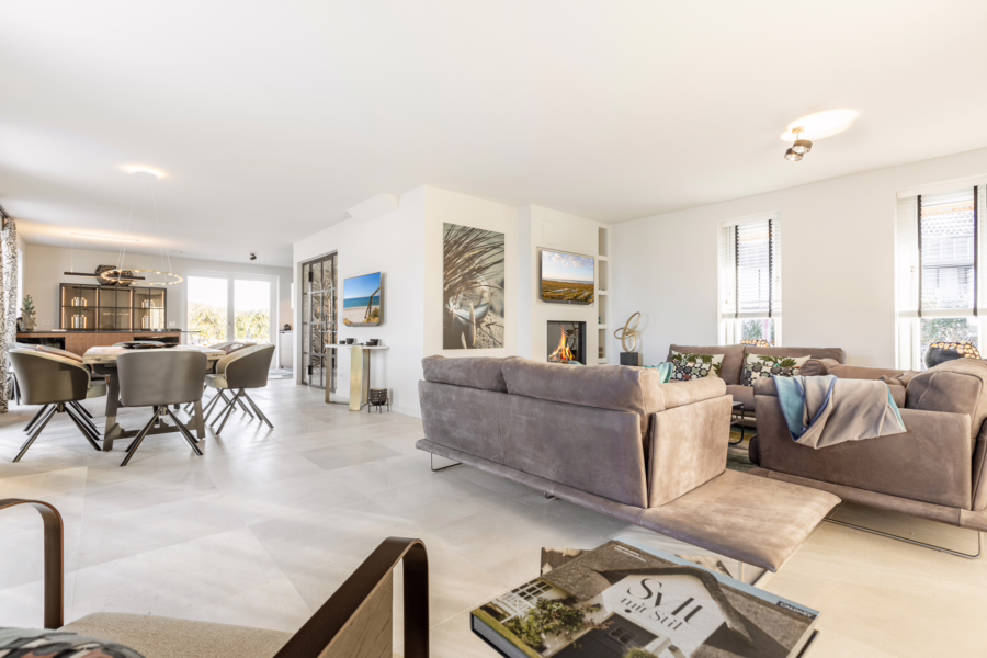 Bild - Neubau – Einzelhaus unter Reet direkt hinter dem Kliff mit Meerblick