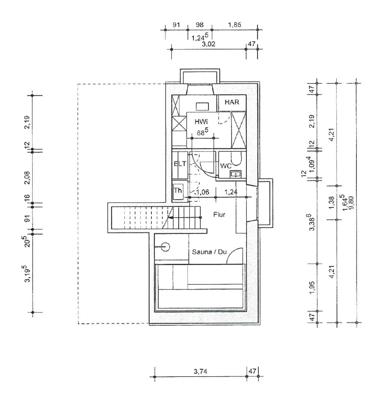 Grundriss Untergeschoss