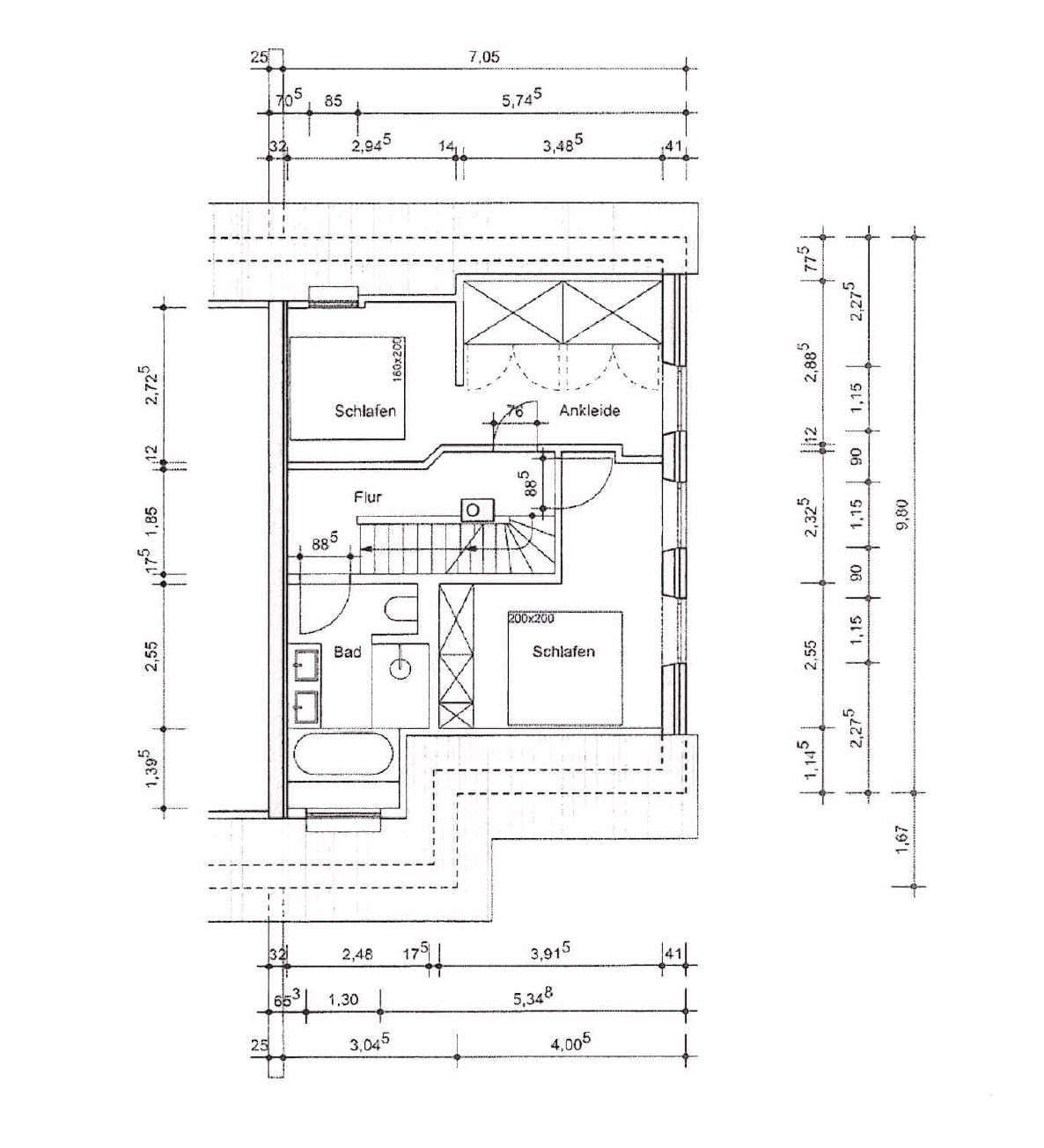 Grundriss Dachgeschoss
