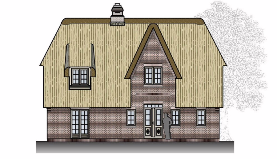 Bild - Neubau eines Strandhauses unter Reet in wattnaher Lage von List