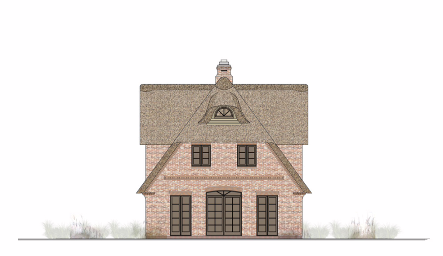 Ostansicht - Provisionsfrei – Exklusives Neubau-Reetdacheinzelhaus mit Ferienvermietungsgenehmigung