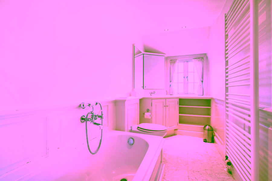 Bild - Reetgedecktes Reihenendhaus in einem wieder errichteten Friesenhof