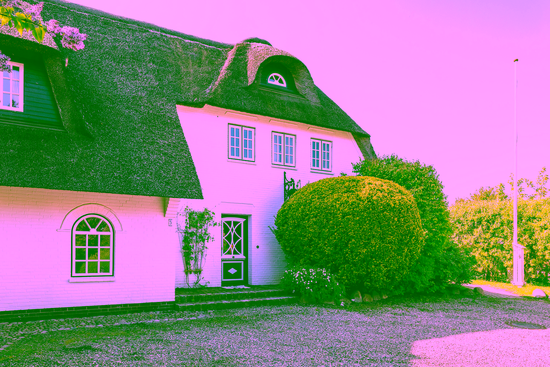 Reetgedecktes Reihenendhaus in einem wieder errichteten Friesenhof, 25980 Sylt-Ost / Archsum, Reihenendhaus