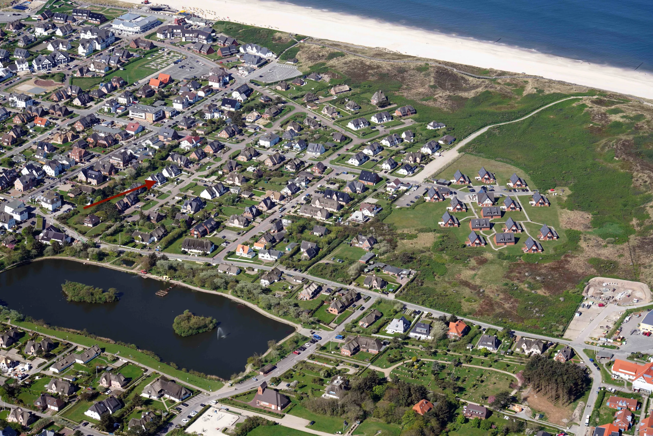 Lageplan - Charmante Erdgeschosswohnung zwischen Weststrand und Dorfteich mit sonniger Terrasse