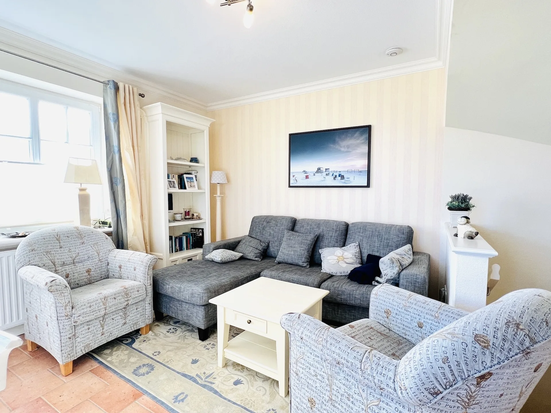 Bild - Erdgeschosswohnung auf einer Düne mit Blick über das Wattenmeer