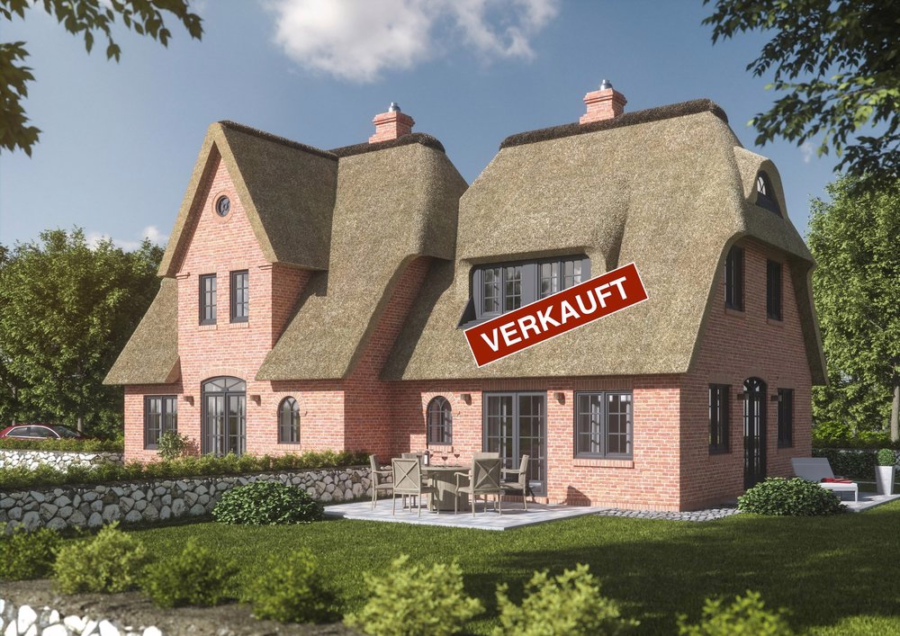 Bild - Schöne Neubau-Haushälften unter Reet in Wenningstedt