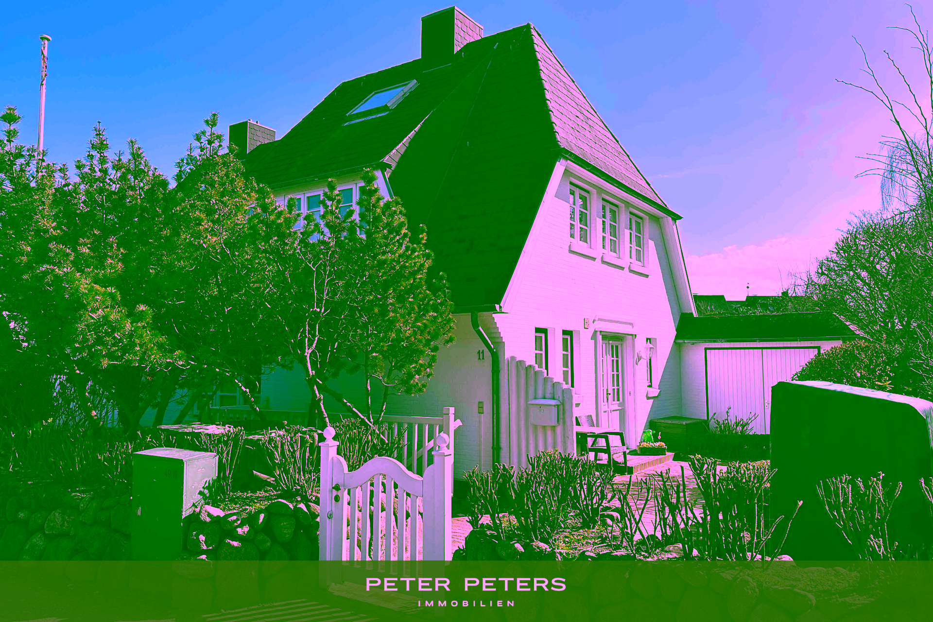 Haushälfte in ruhiger Lage von Westerland - Ansicht vorne (17318)