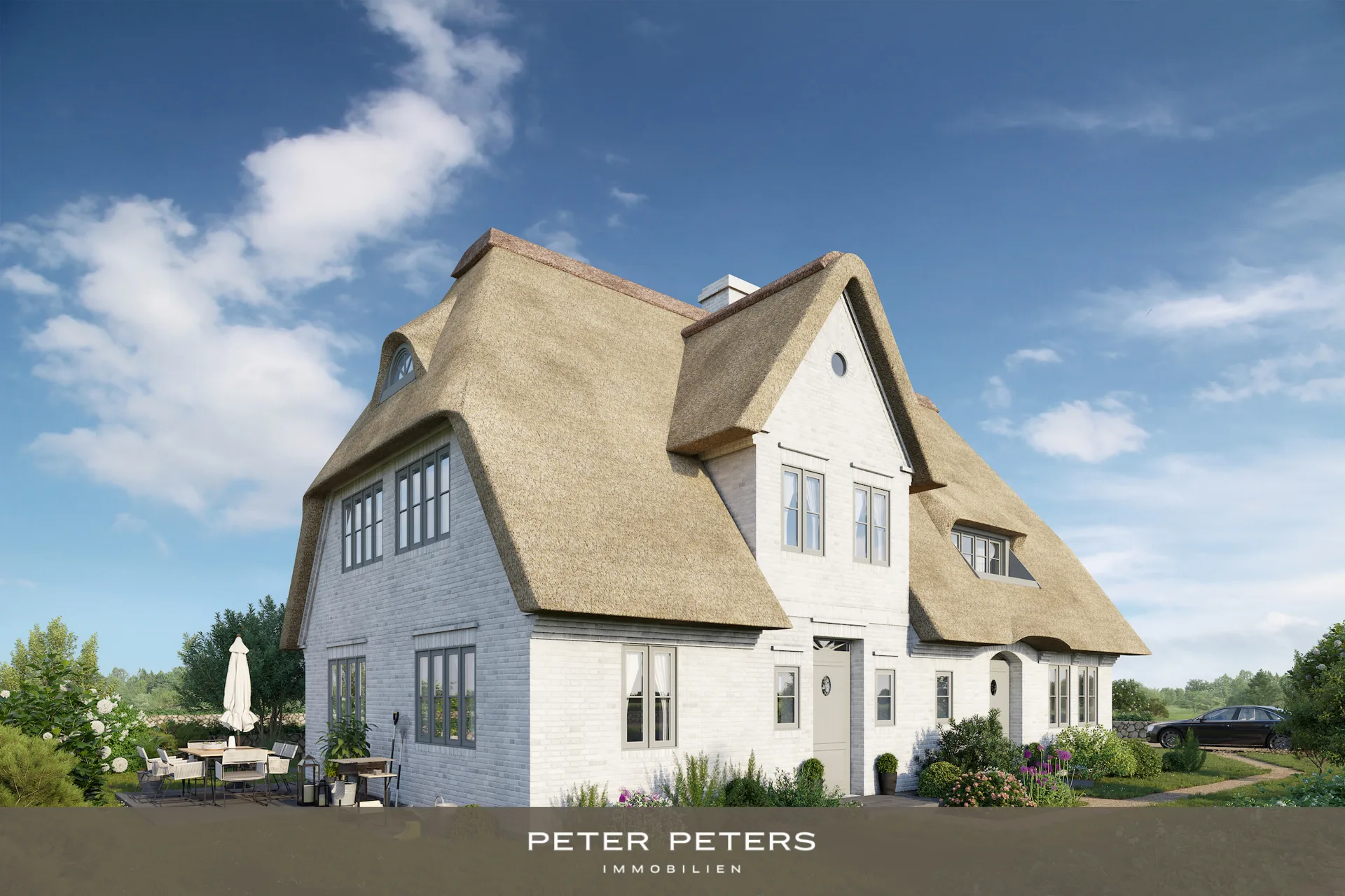 Bild - -Top-Lage- Neubau-Doppelhaus unter Reet an den Dünen in Wenningstedt (Haus 2)