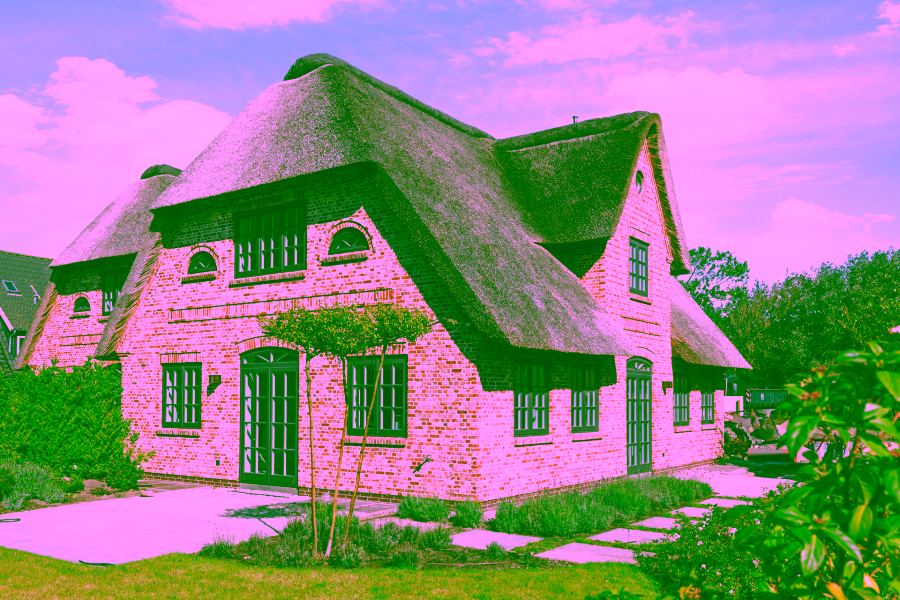 Titelbild - Großzügiges Neubau-Doppelhaus unter Reet in toller Lage von Wenningstedt