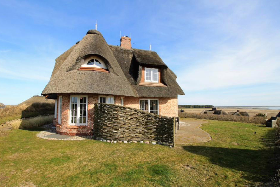 Aussen Süd - Einzelhaus auf der Düne mit herrlichem Wattblick
