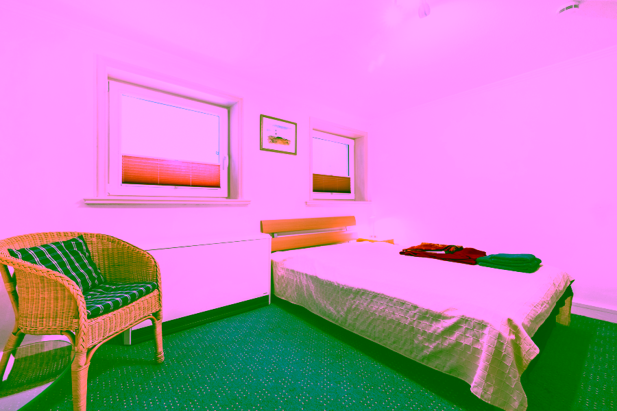 Bild - Reetgedecktes Hausteil zwischen beiden Meeren in Kampen