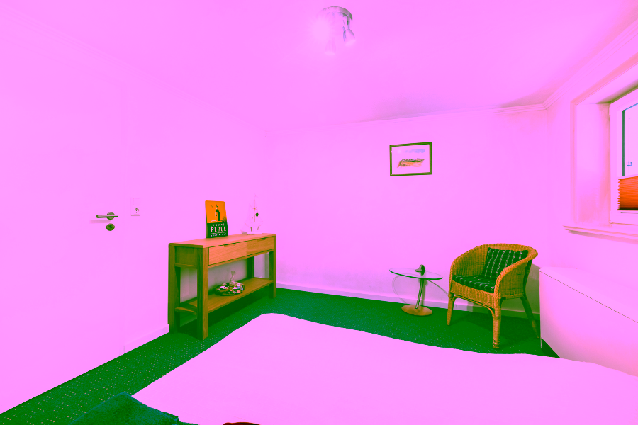 Bild - Reetgedecktes Hausteil zwischen beiden Meeren in Kampen